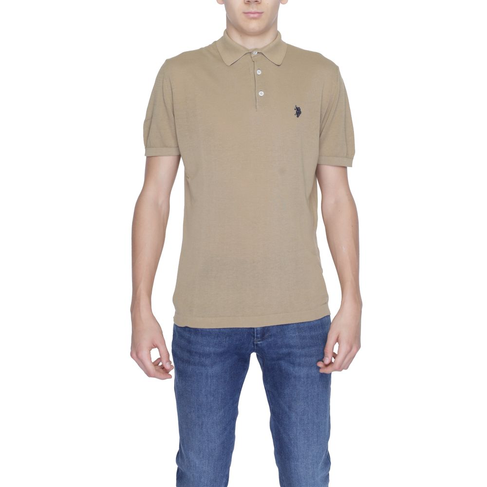 US POLO ASSN. Beige cotton sweater
